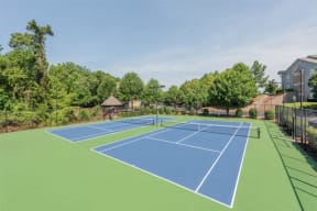Lex at Brier Creek apartments in Morrisville, NC, community tennis court