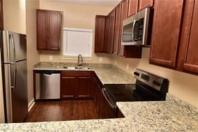 Congaree Villas, West Columbia South Carolina, ample maple cabinetry