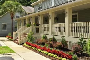 Congaree Villas, West Columbia South Carolina, leasing office with large front porch