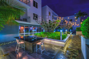 Outdoor Living Area's at South of Atlantic Luxury Apartments, Delray Beach, FL