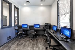 24-Hour Business Center with Computers and Wireless Printing