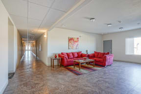 Interior lobby area at Cresta North Valley Apartments in Albuquerque, NM