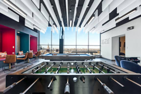 Resident Game Room and Lounge at K Square, Chicago, Illinois