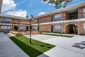 Outdoor Living Spaces at Bellaire Oaks Apartments, Houston, TX
