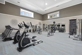 Naperville, IL Apartments for Rent – 803 Corday at Naperville Fitness Center With Exercise Bike, Treadmills, and Ellipticals