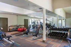 fitness center- free weights