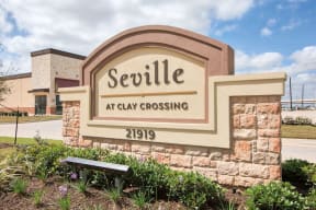 Property Signage at Seville at Clay Crossing, Katy, TX