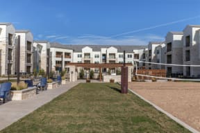 Sand Volleyball Court View at McCarty Commons, Texas, 78666