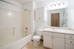Large bathrooms at Flatwater Apartments in La Vista, NE