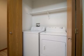 In-unit washer & dryers in each apartment at Northridge Apartments in Gretna, NE