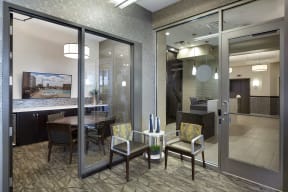 Galtier Towers Apartments in Lowertown, St. Paul, MN Polished Business Center