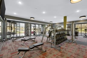 Fitness Room and Equipment - Nuvelo at Parkside