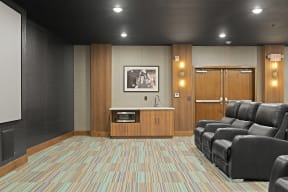 Theater Room at Nuvelo at Parkside Apartments