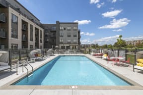Outdoor Pool at Nuvelo at Parkside Apartments in Apple Valley