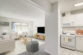 Living Room of a 1 bedroom at Nutwood East Apartments