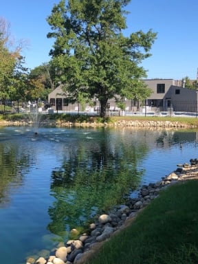 Pond View to Newly Renovated Clubhouse