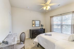 Bedrooms with Linen Storage Space and Mirrors at Aventura at Forest Park, St. Louis,Missouri