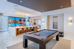 Resident Clubhouse with Smart TV Lounge and Billiards