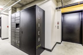 Indoor package lockers