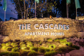 The Cascades monument sign