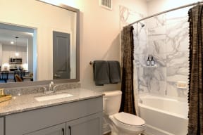 Brea Wendell Falls Model Guest Bathroom
