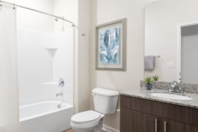 interior model home bathroom