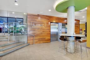 resident entrance at Link Apartments in Seattle, WA 98126
