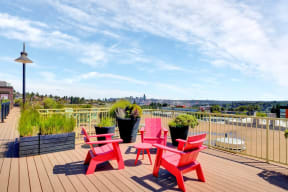 sun deck at Link Apartments in Seattle, Washington 98126