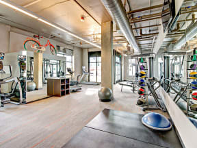 fitness center at Link Apartments in Seattle, WA 98126