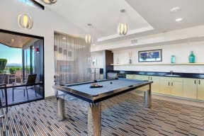 resident clubhouse at Link Apartments in Seattle, Washington