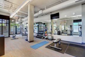 resident gym at Link Apartments in Seattle, WA 98126