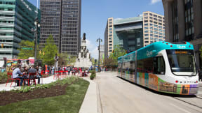 Tram Line at 28Grand, Detroit, Michigan