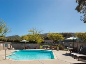 Newly Built Swimming Pool And Lounge, at  Oceanwood Apartments, Lompoc California
