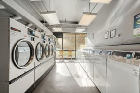 Laundry room at 7251 at Waters Edge, Chicago, 60649