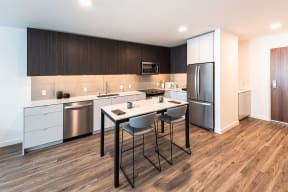 Dining Space in Kitchen at 10 Clay Apartments in Seattle, WA