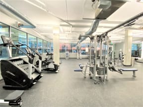 Fitness Center With Updated Equipment at 10 Clay Apartments, Seattle, Washington