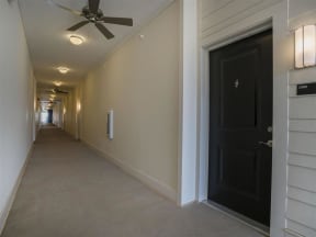 Luxurious Hallway at Pointe at Prosperity Village Apartment Homes for Rent in North Carolina