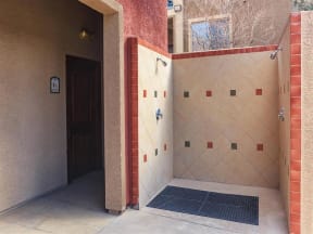 Modern Montecito Pointe Stand Up Shower in Las Vegas Apartment Rentals for Rent