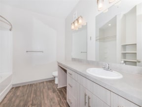 Modern One White Oak Bathroom Fittings in Georgia Apartment Rentals for Rent