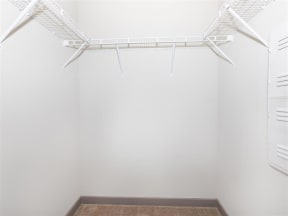 Built-In Shelving In Closet at One White Oak Apartment Rentals for Rent in Cumming, GA