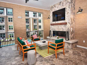 Spacious Pointe at Lake CrabTree Patio With Sitting Arrangements in Morrisville Rentals
