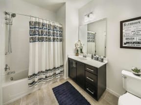 apartment model bathroom