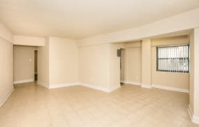 Alternate View Of Living Room With Tile Floor at Sarbin Towers at Sarbin Towers, Washington