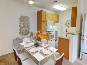 Dining Space Off Kitchen at Knollwood Meadows Apartments, Santa Maria, CA
