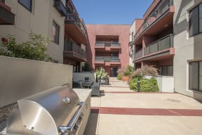 Courtyard are with BBQ l Metro 510 Apartments in Riverside Ca