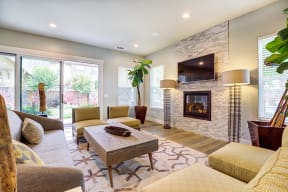 Clubhouse Fireplace |  The Reserve Rohnert Park in Rohnert Park, CA 94928