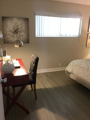 Furnished Bedroom with desk
