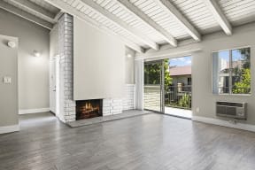 Living Room with Fireplace | Park Grove in Garden Grove, CA 92844