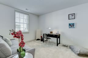 Living Room With Workstation at Garfield Park, Arlington, 22201