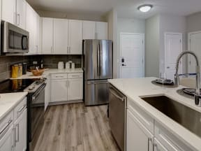 Efficient Appliances In Kitchen at The MilTon Luxury Apartments, Illinois